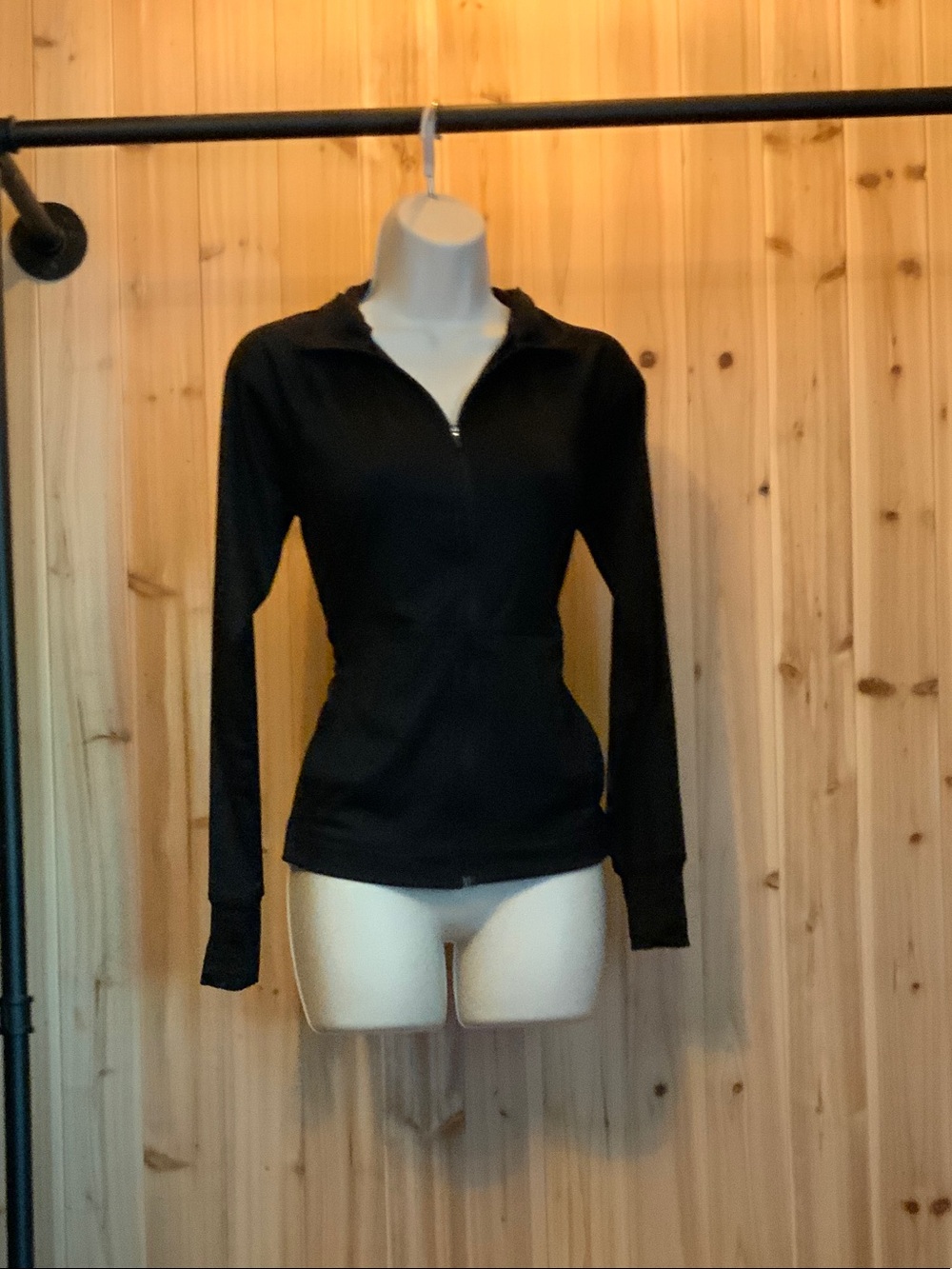 Jockey Black Zip-Up Hoodie Jacket
